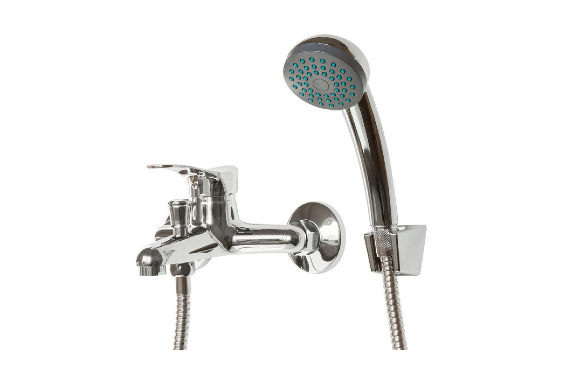 Смеситель для ванны FRAP F3014-B с коротким изливом и переключателем в корпусе держатель ручного душа frap