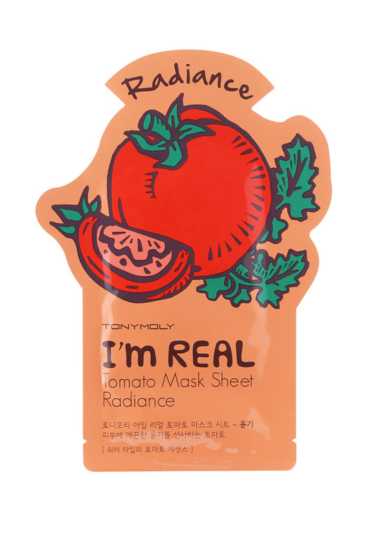 Маска для лица TONY MOLY I'm Tomato Mask Skin Glow тканевая, осветляющая, 21 г food a holic тканевая 3d маска с томатом для увлажнения и улучшения а лица tomato natural essence mask 23 г