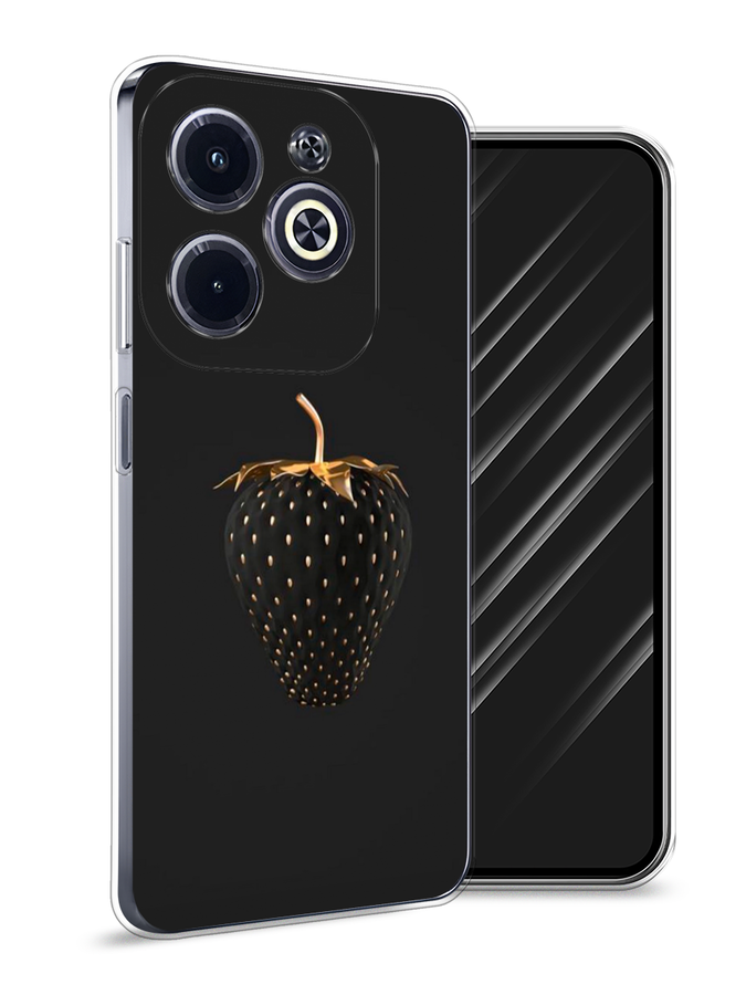 

Чехол Awog на Infinix Hot 40i "Черно-золотая клубника", Черный;золотистый, 3105450-1