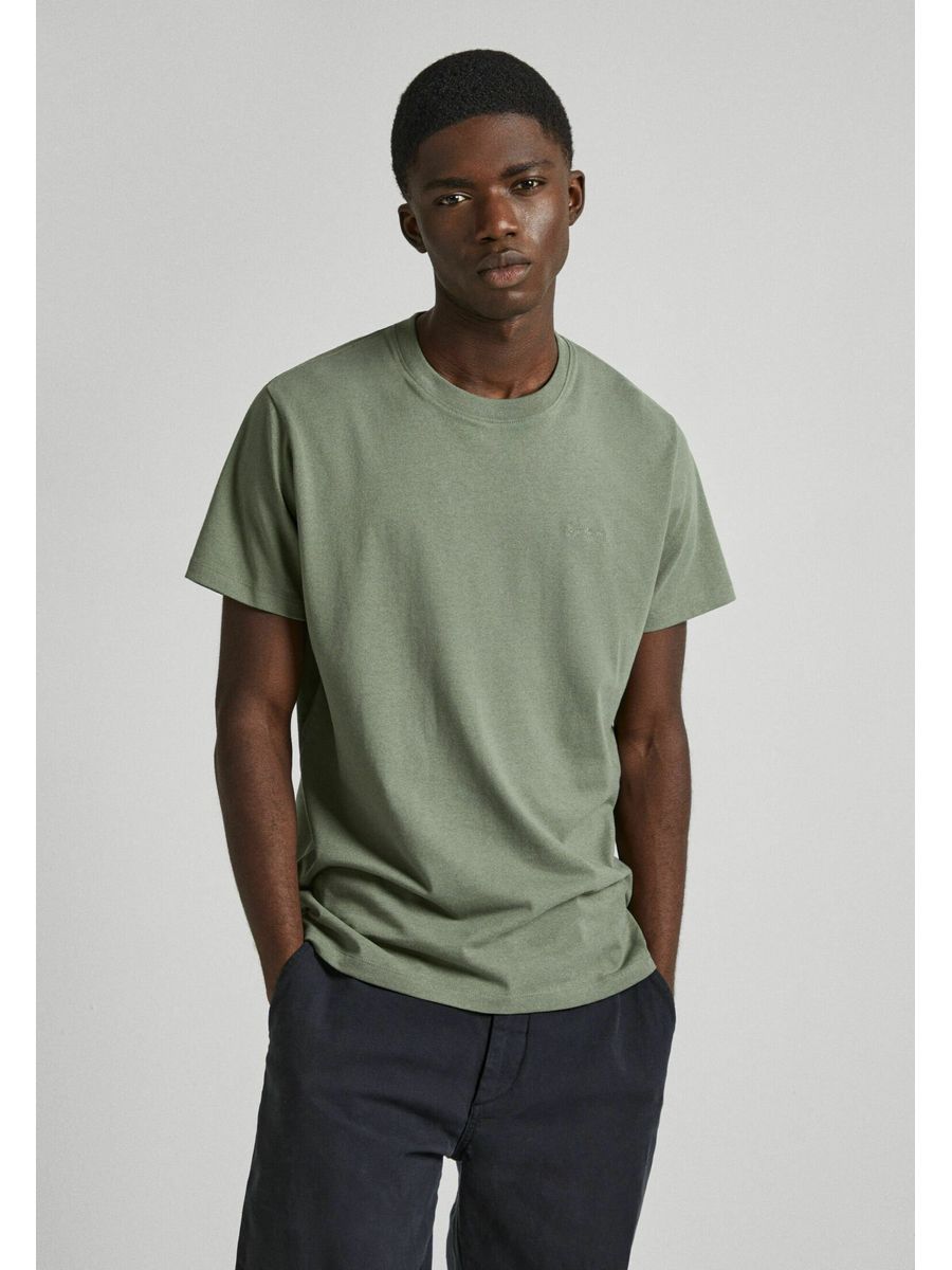 

Футболка мужская Pepe Jeans PE122O0LY зеленая 2XL, Зеленый, PE122O0LY