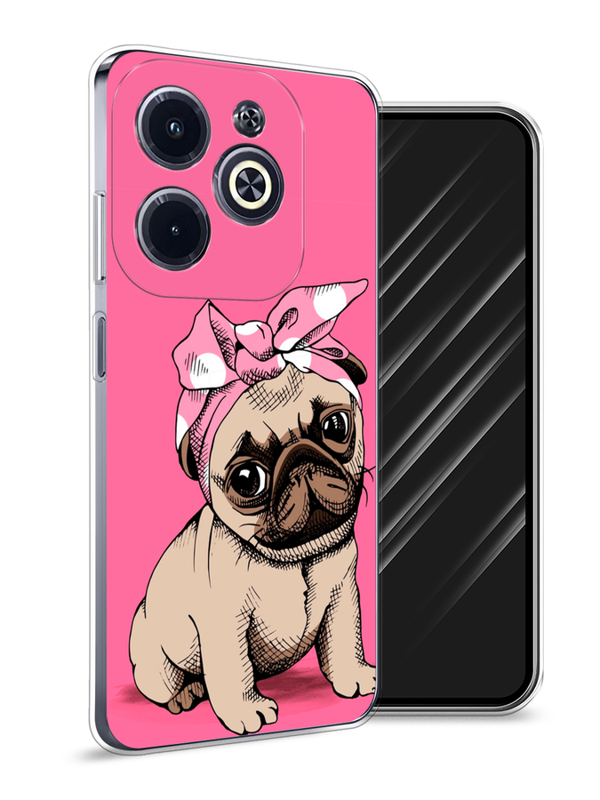 

Чехол Awog на Infinix Hot 40i "Dog Pin-Up", Розовый;бежевый, 3105450-1