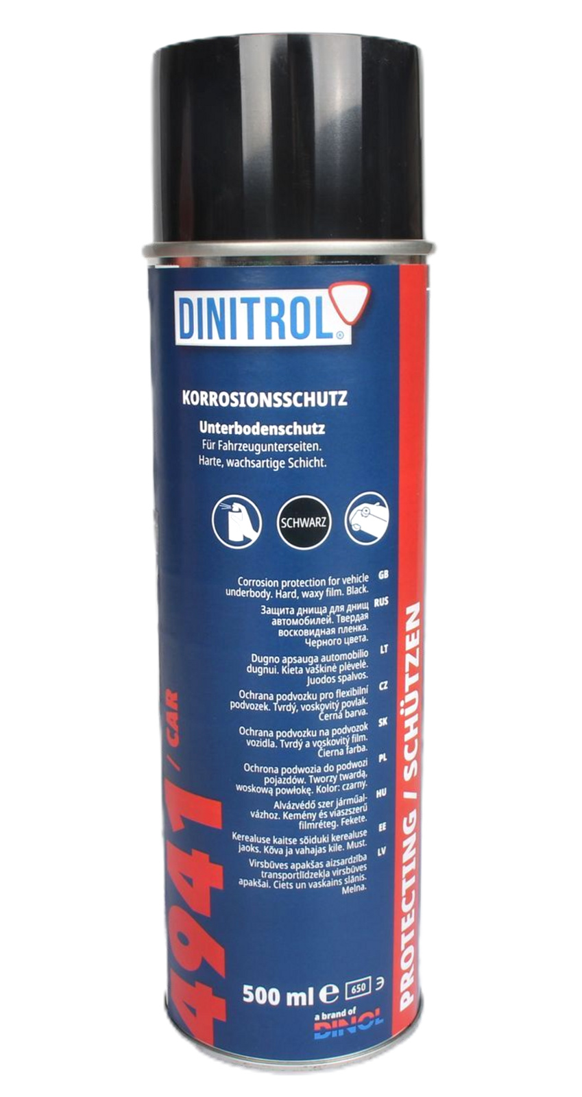 фото Dinitrol 4941 car автомобильная антикоррозийная мастика для днища, аэрозоль 500 мл., 11163