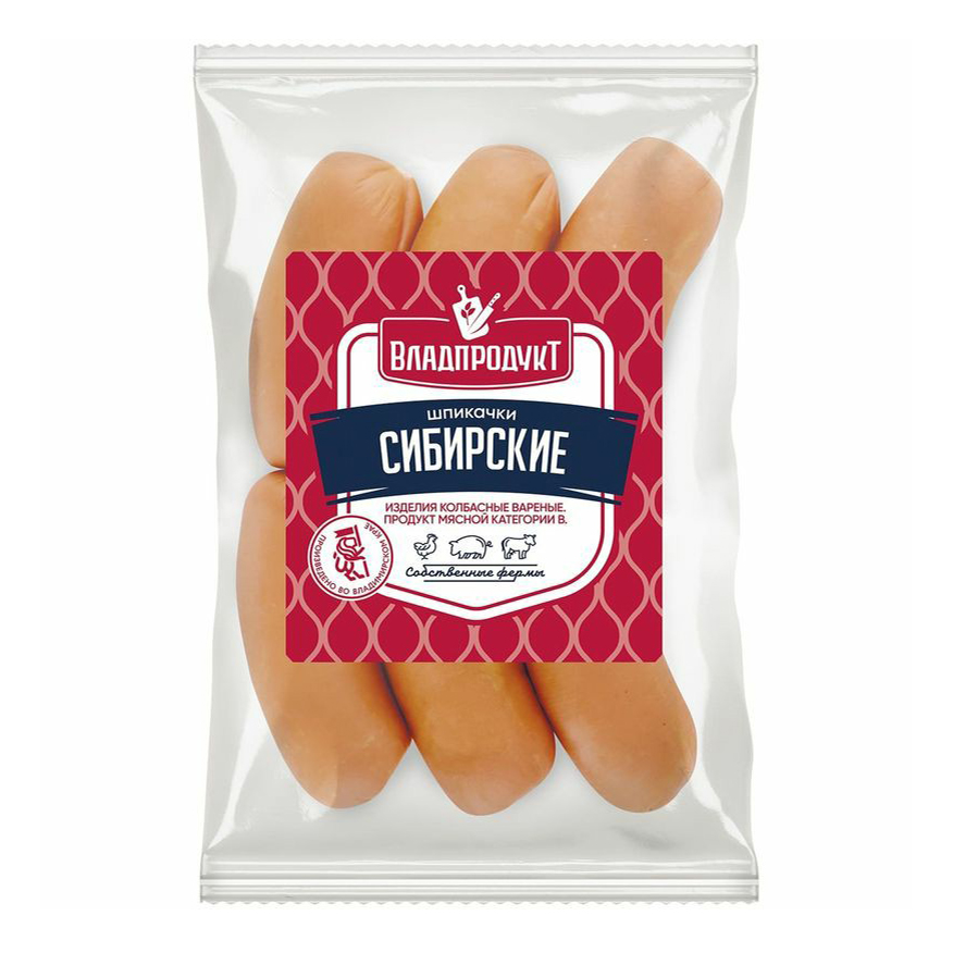 

Шпикачки Владпродукт Сибирские вареные