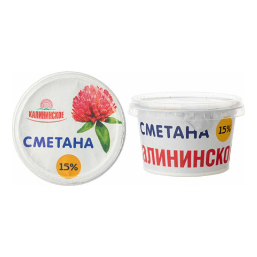 

Сметана Калининское 15% 180 г