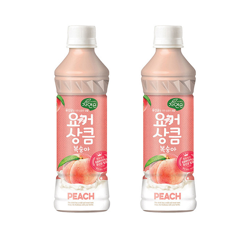 Напиток йогуртовый Woongjin Персик Nature's, 340 мл х 2 шт