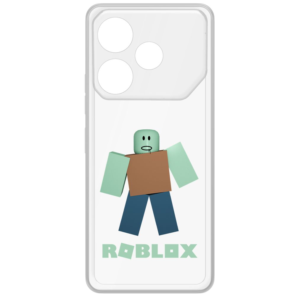 

Чехол-накладка Krutoff Clear Case Roblox-Зомби для TECNO Pova 6, Прозрачный