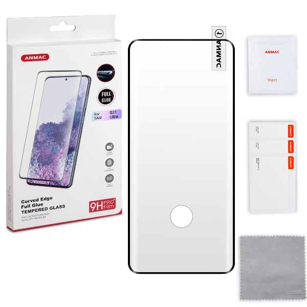 

Защитное стекло ANMAC Samsung S21 Ultra, Защитное стекло ANMAC Samsung S21 Ultra Full Glue