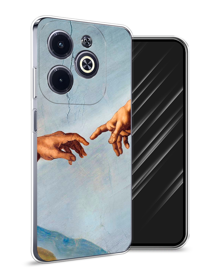 

Чехол Awog на Infinix Hot 40i "Сотворение Адама", Голубой;коричневый;серый, 3105450-1