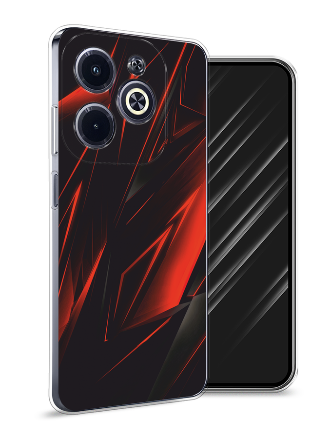 

Чехол Awog на Infinix Hot 40i "Игровой фон", Бордовый;красный;черный, 3105450-1