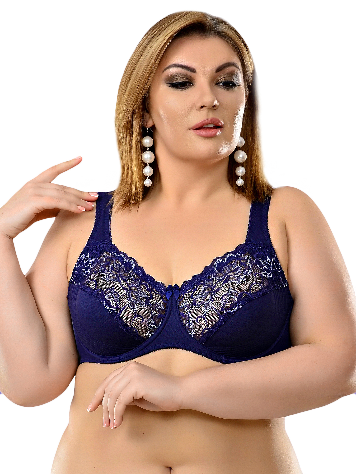 фото Бюстгальтер женский michelle 118 синий 90g