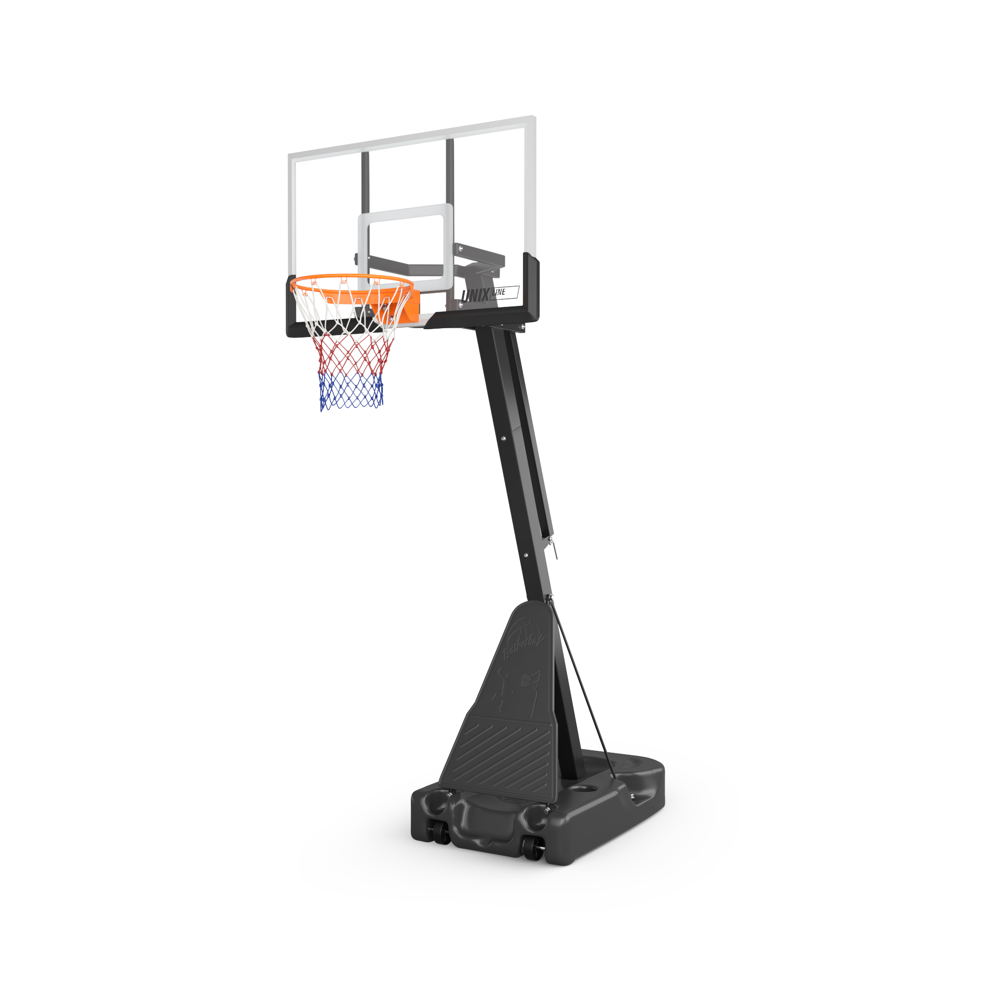 Баскетбольная стойка UNIX Line B-Stand-PC черного цвета (размер 305 см)
