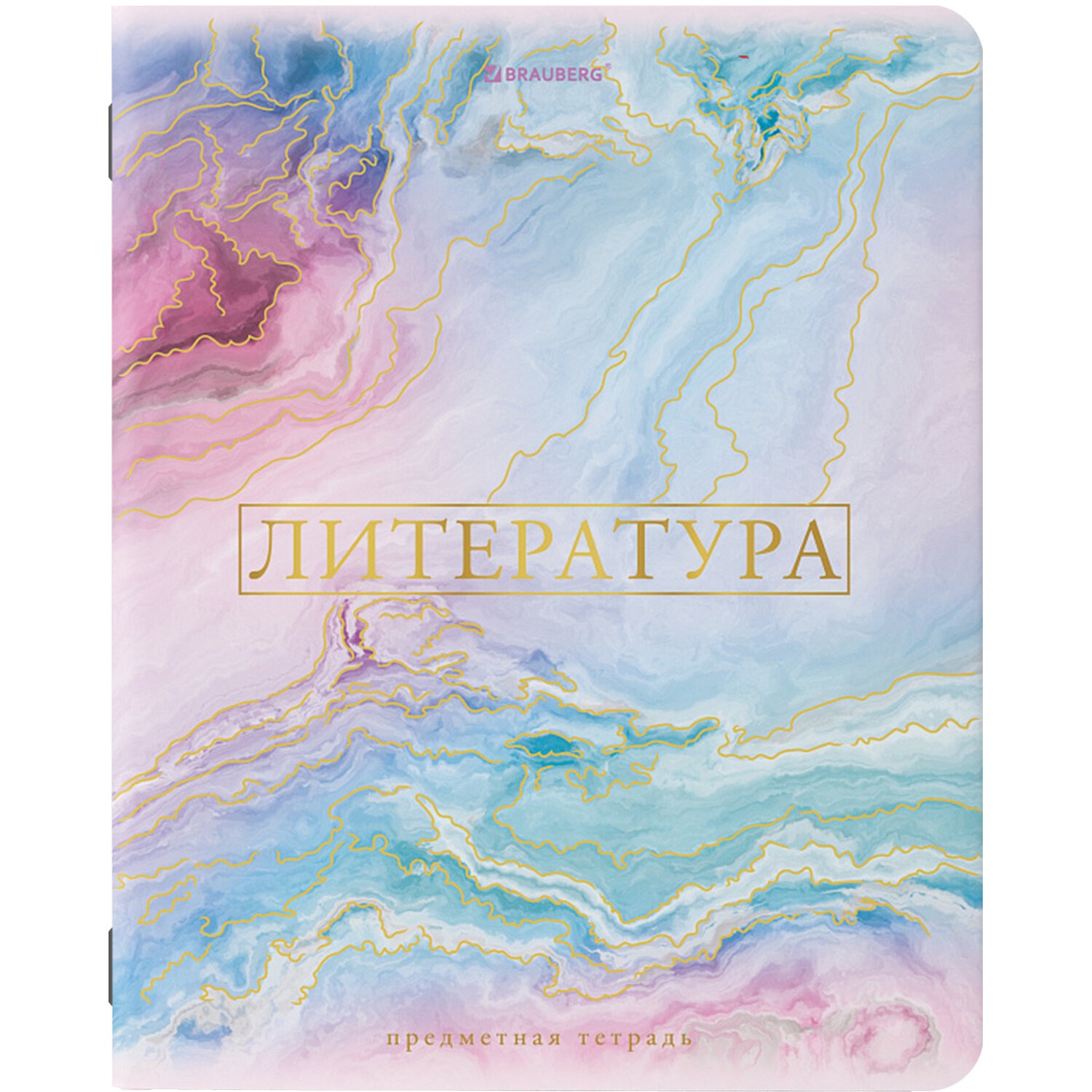 

Набор из 10 шт, Тетрадь предметная Brauberg PASTEL 48 л., SoftTouch,ЛИТЕРАТУРА, линия