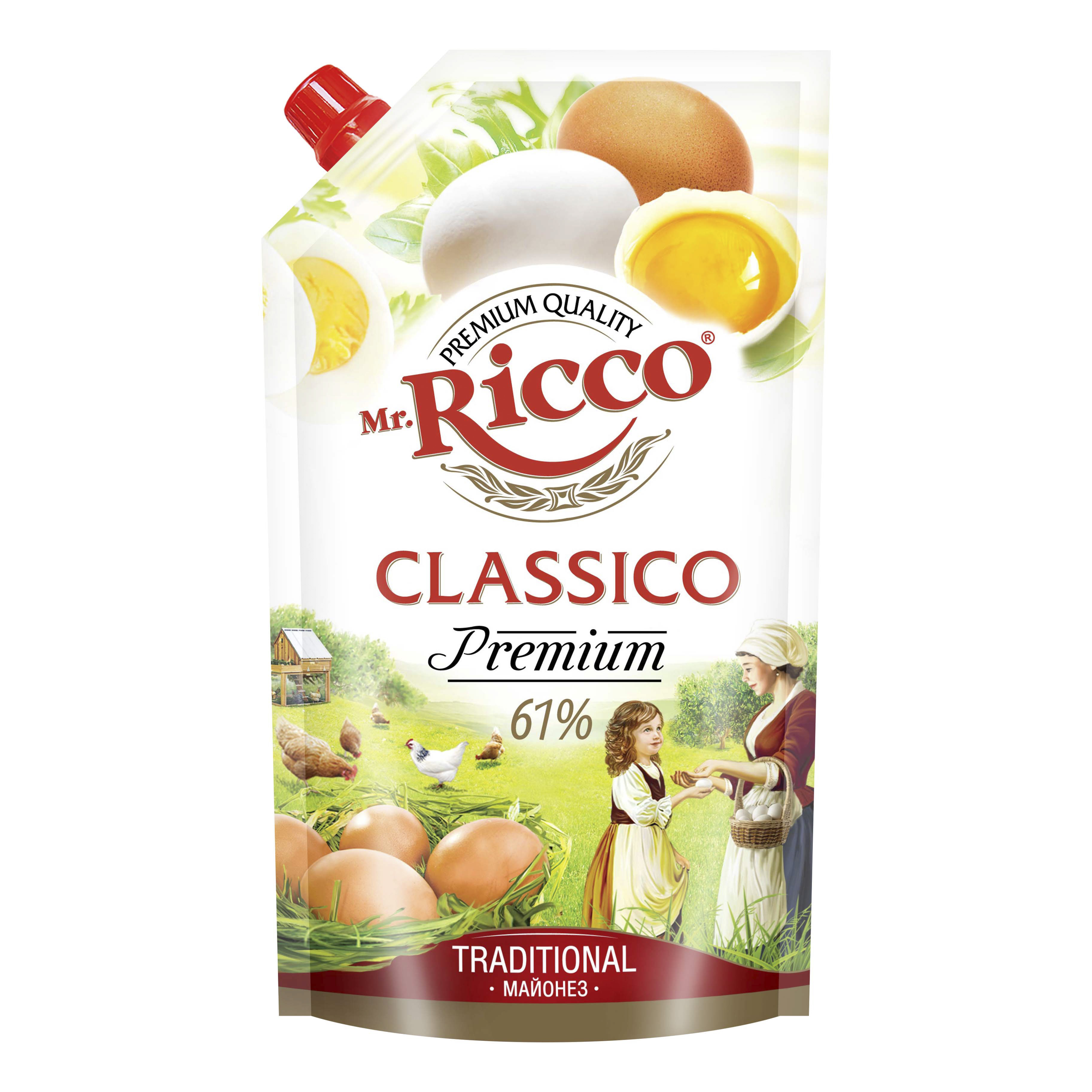 Майонез Mr.Ricco Classico 61% 780 мл