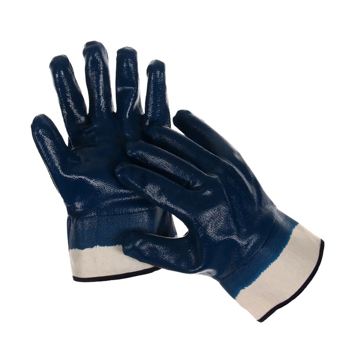 Greengo Перчатки рабочие тканевые, с нитриловым обливом перчатки х б с нейлоновой нитью с пвх точками размер 8 синие greengo