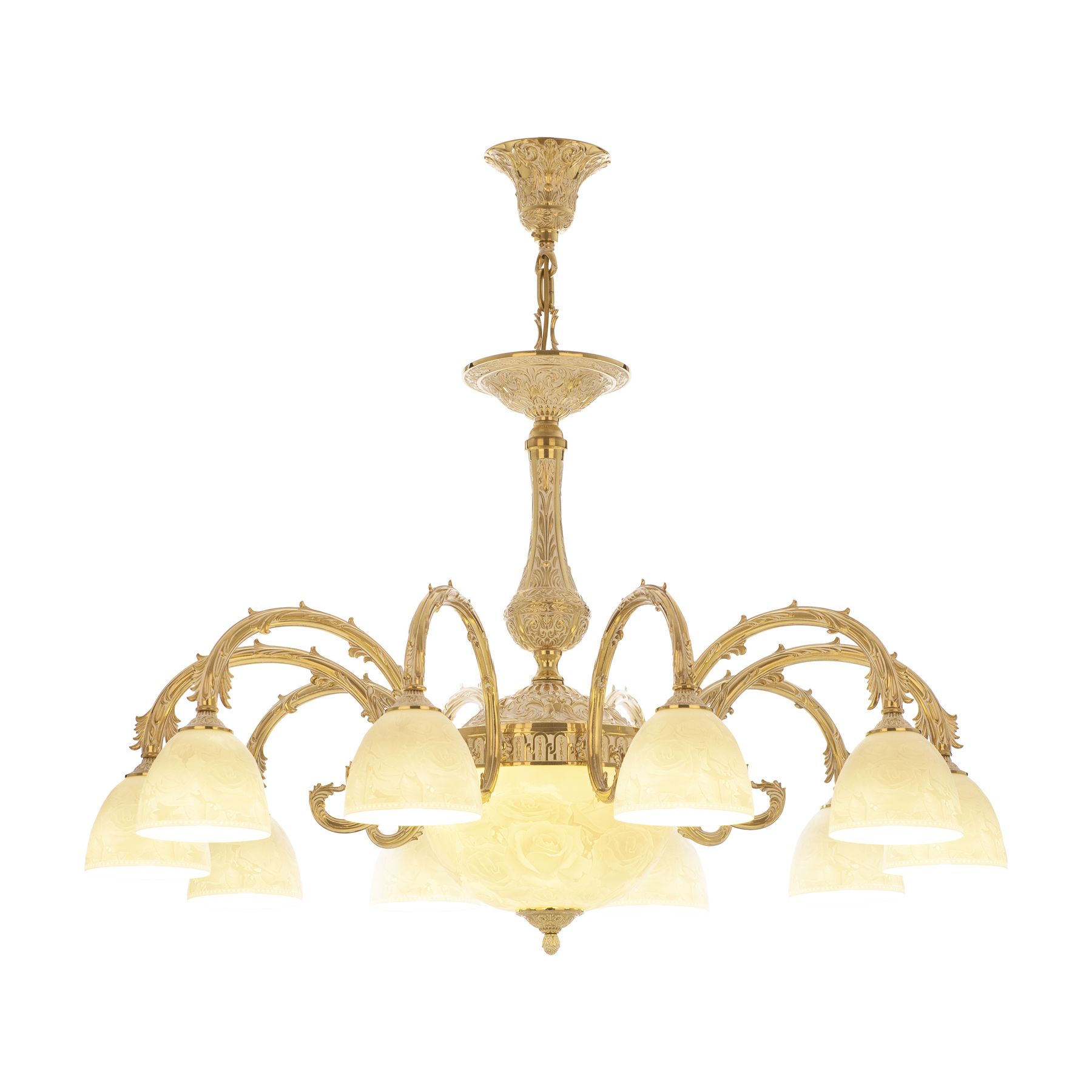 фото Хрустальная люстра 71109p/10/300 gw p1 d rose bohemia ivele crystal
