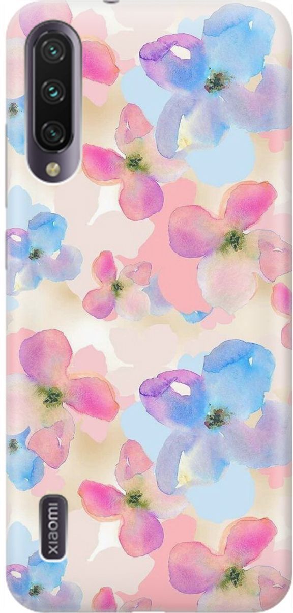 

Чехол на Xiaomi Mi A3 "Фиалки акварелью", Голубой;оранжевый, 1598