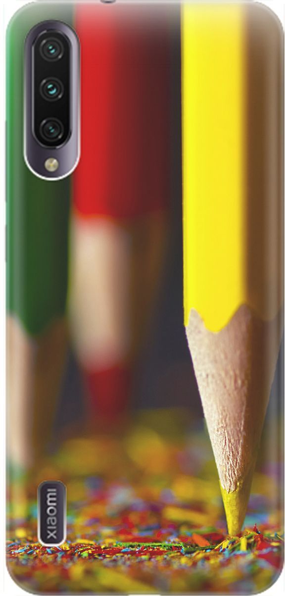 

Силиконовый чехол на Xiaomi Mi A3 "Три карандаша", Желтый;зеленый, 1598