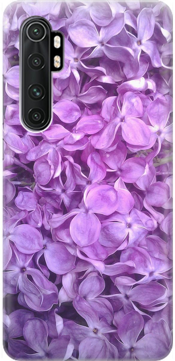

Чехол на Xiaomi Mi Note 10 Lite "Цветы серени", Фиолетовый, 1600