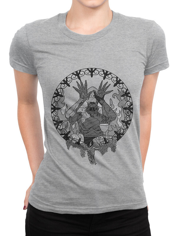 

Футболка женская Dream Shirts Лабиринт Фавна серая S, Лабиринт Фавна