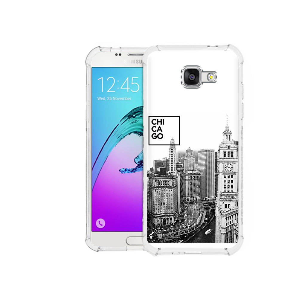 

Чехол MyPads Tocco для Samsung Galaxy A5 (2016) черно белый чикаго (PT25252.581.689), Прозрачный, Tocco