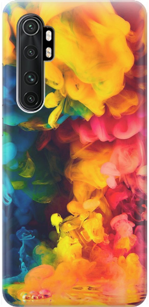 

Чехол на Xiaomi Mi Note 10 Lite "Красочное буйство", Желтый;розовый, 1600