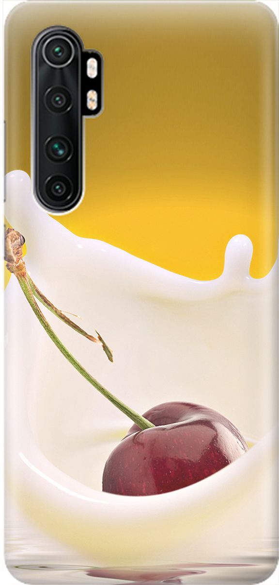 

Чехол на Xiaomi Mi Note 10 Lite "Ягода в молоке", Белый;желтый, 2036