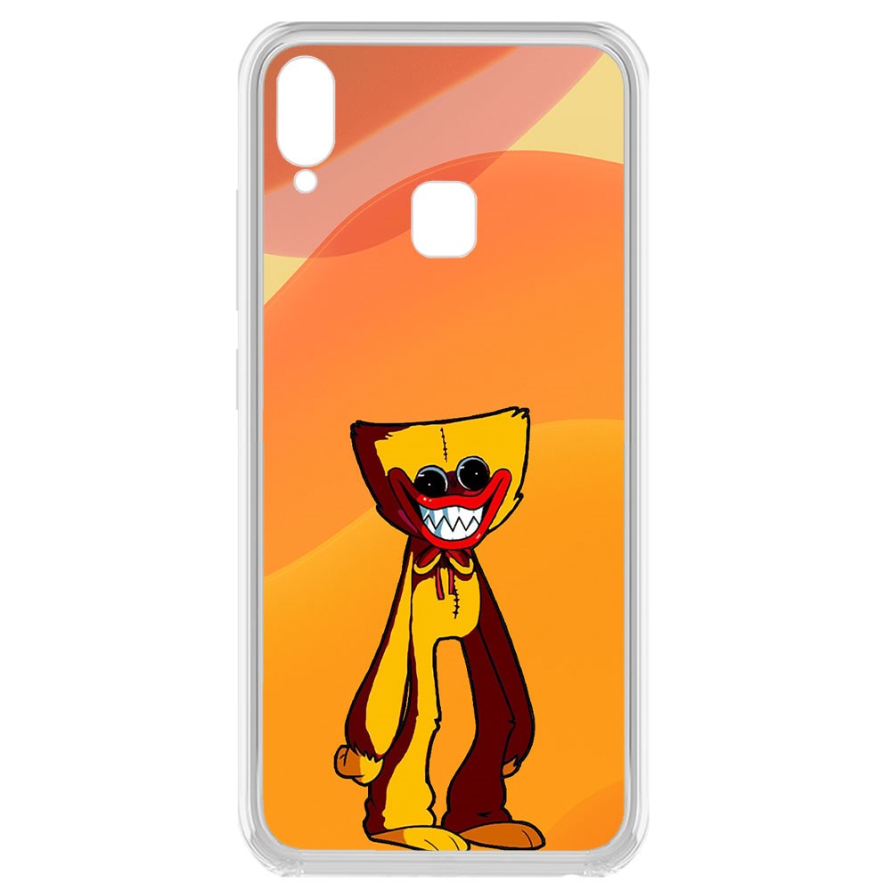 

Чехол-накладка Krutoff Clear Case Хаги Ваги Желтый для Vivo Y95, Прозрачный