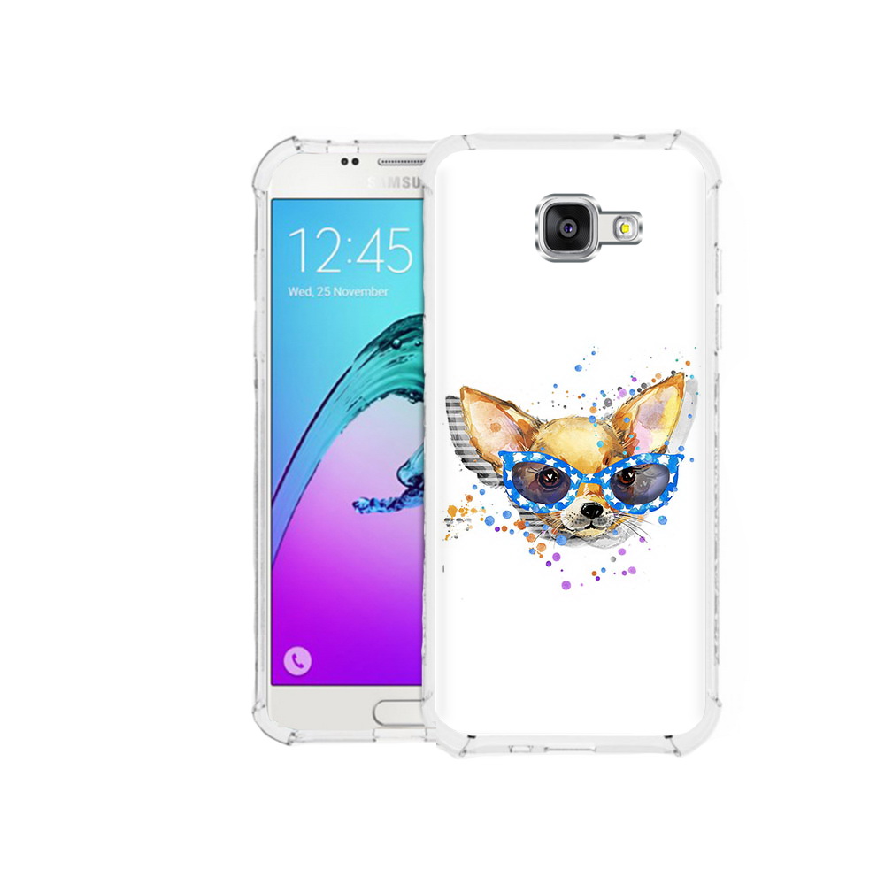

Чехол MyPads Tocco для Samsung Galaxy A5 (2016) чихуа-хуа в очках (PT25252.581.691), Прозрачный, Tocco