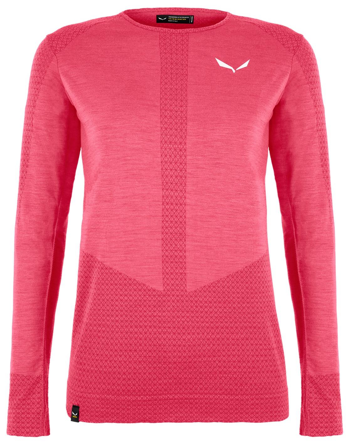 фото Футболка salewa 2020-21 zebru responsive long sleeve tee virtual pink, 40/34