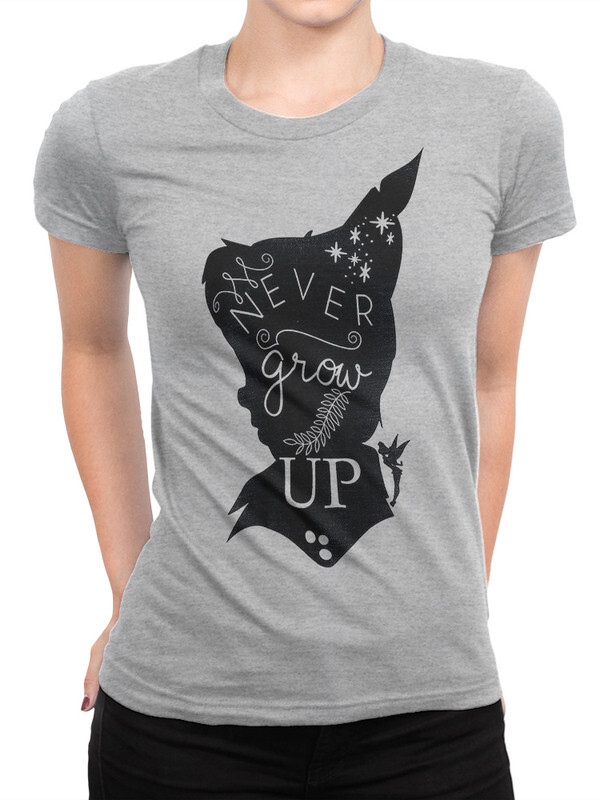 

Футболка женская Dream Shirts Питер Пен серая S, Питер Пен