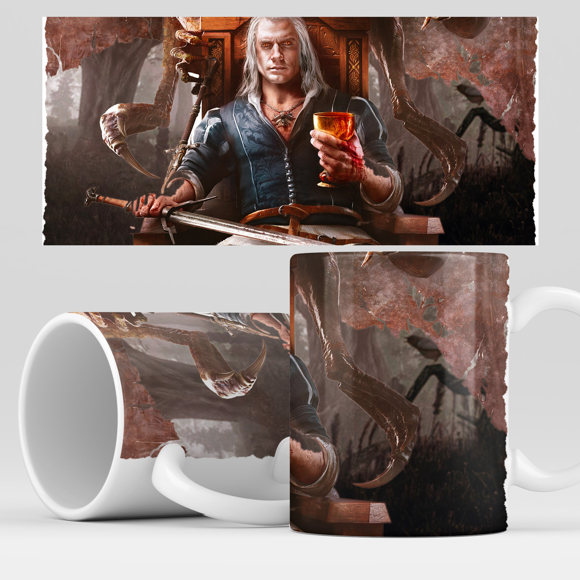 

Кружка RocketCup с принтом "Ведьмак" The Witcher, Witcher05