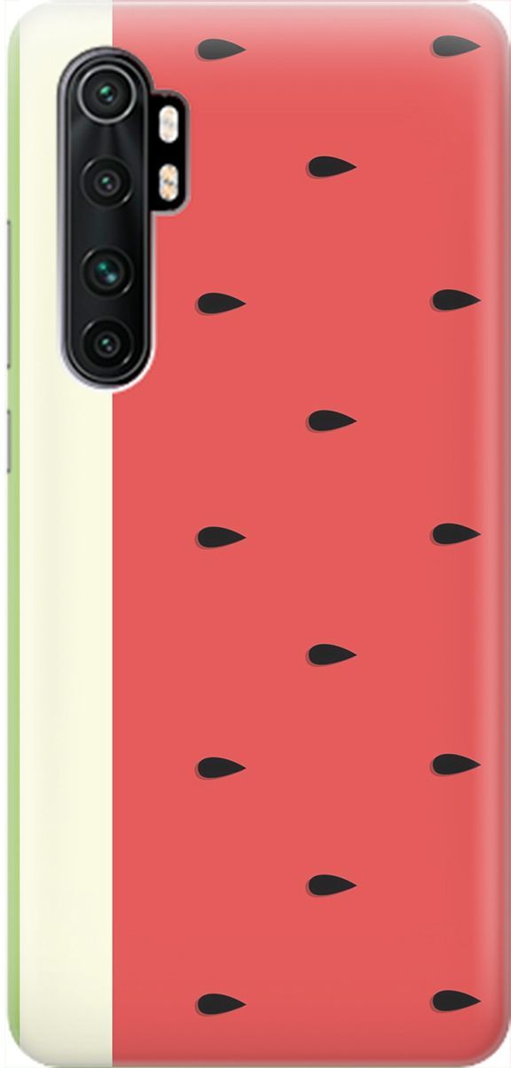 

Силиконовый чехол на Xiaomi Mi Note 10 Lite "Арбуз", Белый;зеленый, 2036