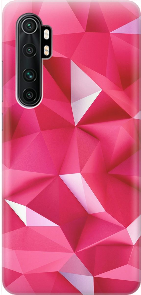 

Чехол на Xiaomi Mi Note 10 Lite "Малиновые ромбы", Красный;розовый, 2036
