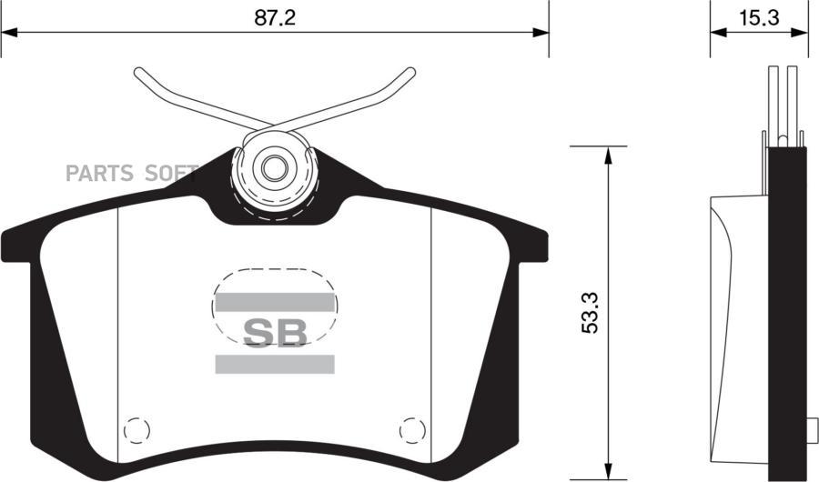 

Тормозные колодки Sangsin brake SP1391