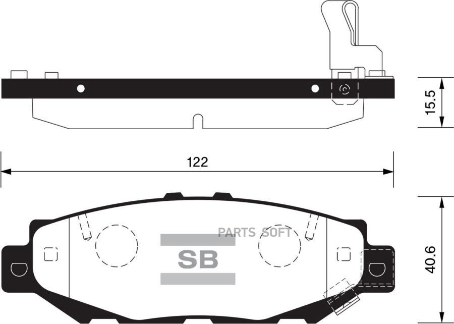 

Тормозные колодки Sangsin brake SP1432