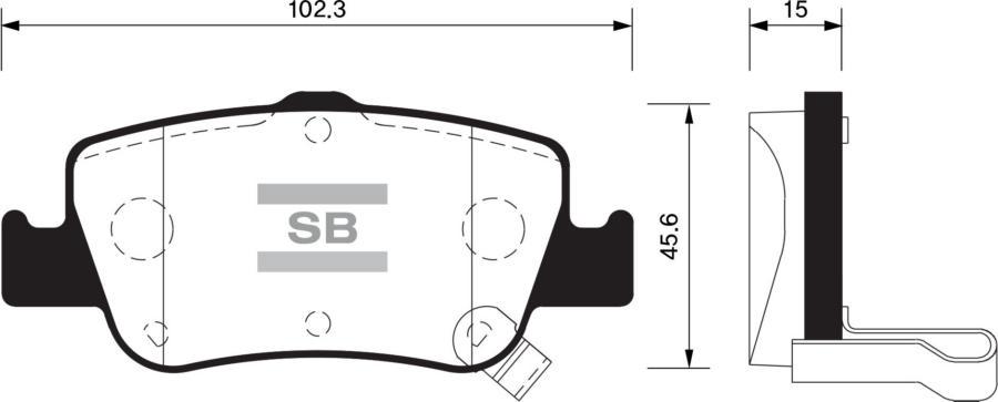 

Тормозные колодки Sangsin brake SP1501
