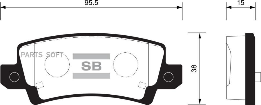 

Тормозные колодки Sangsin brake SP1503