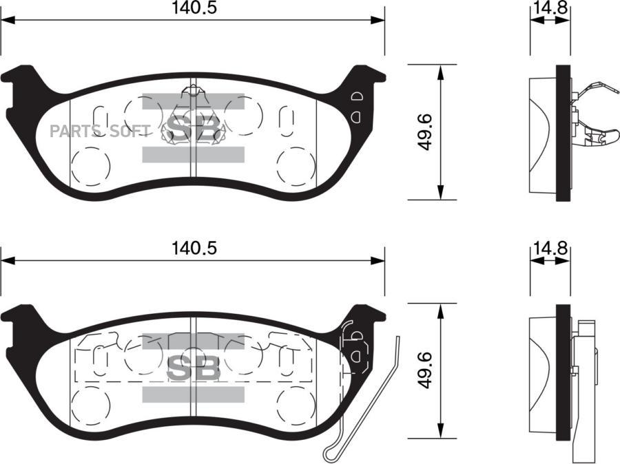 

Тормозные колодки Sangsin brake SP1511