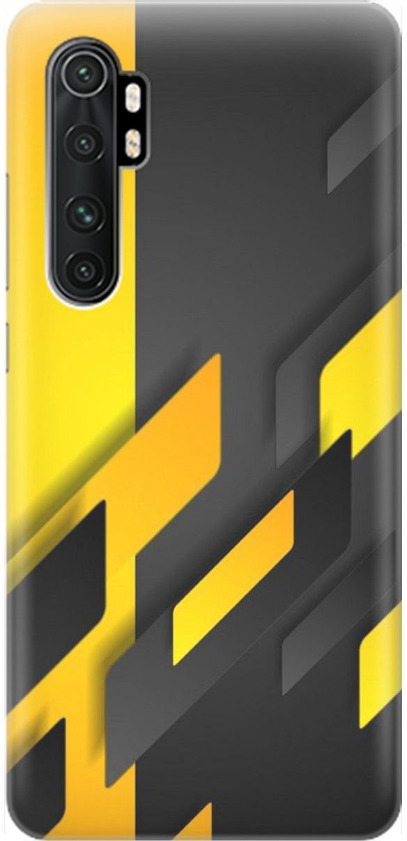 

Чехол на Xiaomi Mi Note 10 Lite "Черно-желтая абстракция", Желтый;черный, 1600