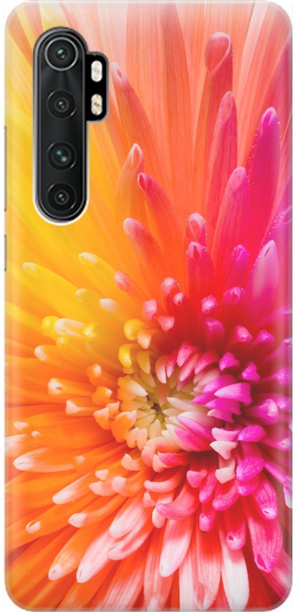 

Чехол на Xiaomi Mi Note 10 Lite "Розовая хризантема", Оранжевый;розовый, 1600