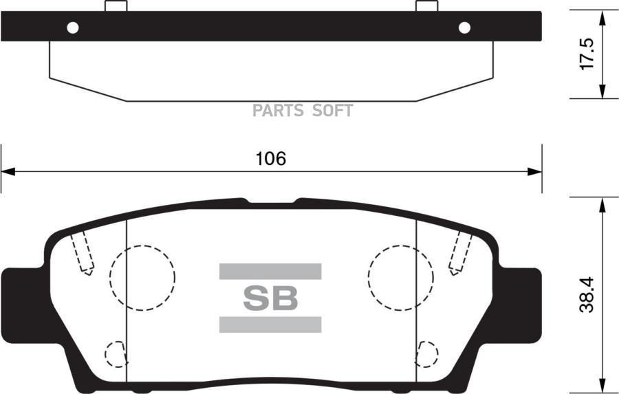 

Тормозные колодки Sangsin brake SP2022