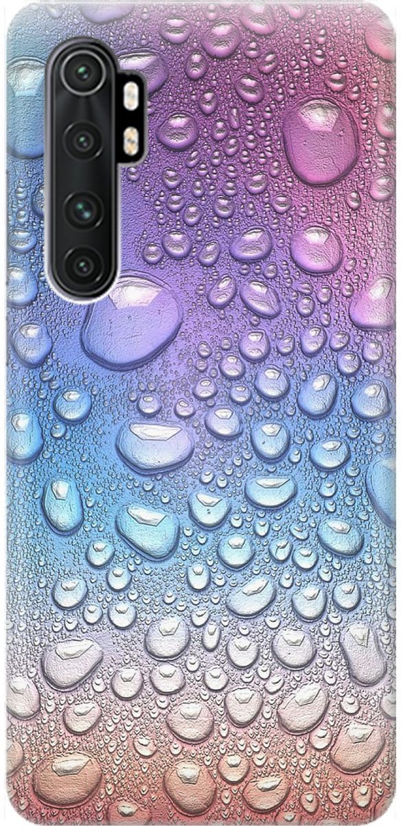 

Чехол на Xiaomi Mi Note 10 Lite "Множество капель", Синий;фиолетовый, 1600