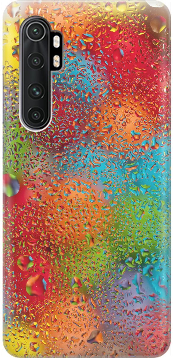 

Чехол на Xiaomi Mi Note 10 Lite "Капли и разноцветные шары", Голубой;зеленый, 1600
