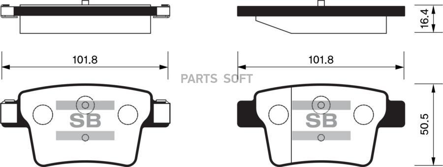 

Тормозные колодки Sangsin brake SP2095