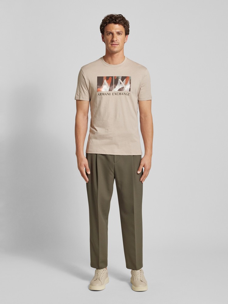 

Футболка мужская Armani Exchange 6DZTHF.ZJH4Z бежевая XL, Бежевый, 6DZTHF.ZJH4Z