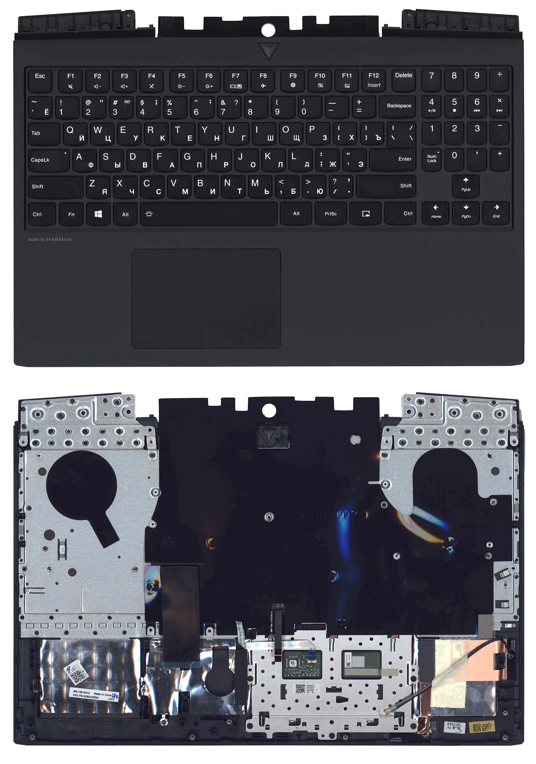 

Клавиатура для ноутбука Lenovo Legion Y545 топкейс черный
