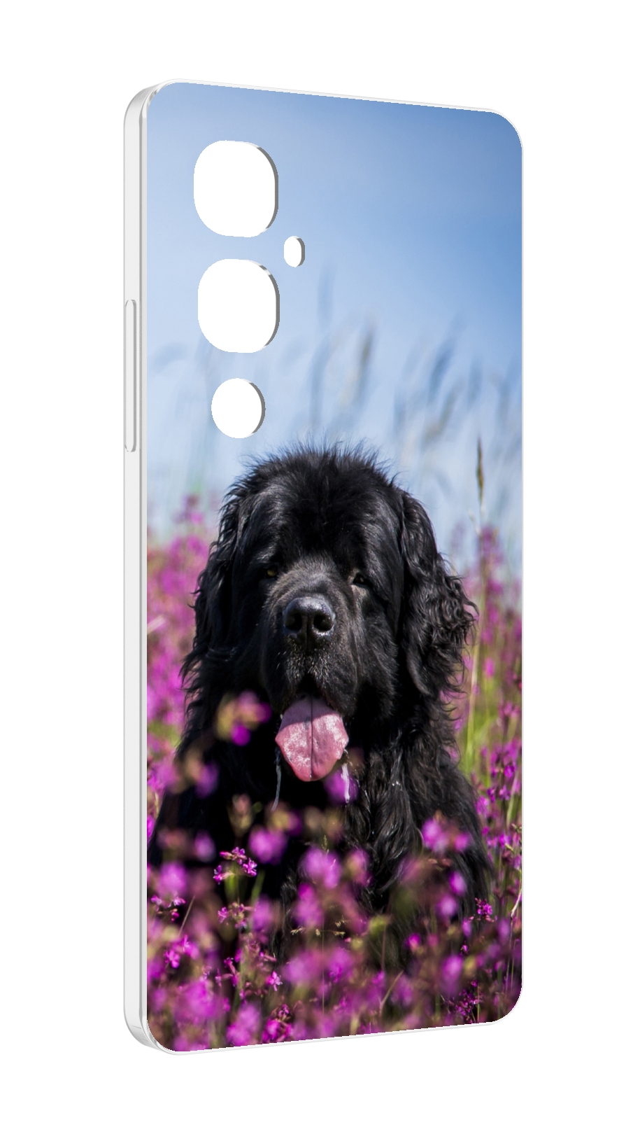 

Чехол MyPads ньюфаундлед для Tecno Pova 4 Pro, Прозрачный, Tocco