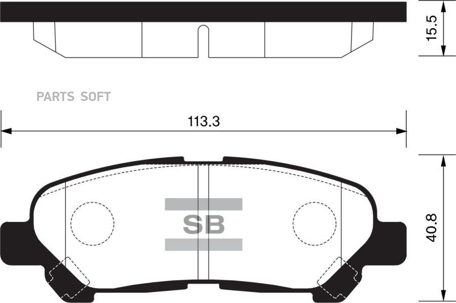 

Тормозные колодки Sangsin brake SP2136