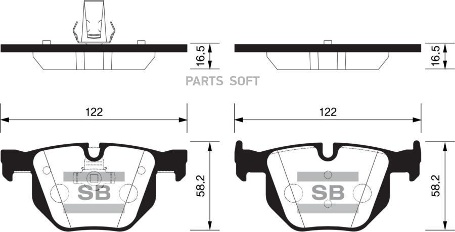 

Тормозные колодки Sangsin brake SP2157