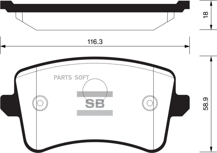 

Тормозные колодки Sangsin brake SP2146